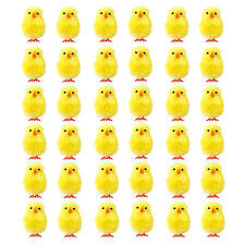 36PCS Easter Chicks Mini Chicks Garden Ornament Home Party Decor Kid Gift Toy picture