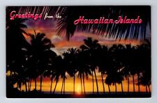 HI-Hawaii, Scenic General Greetings, Antique Souvenir, Vintage Postcard picture