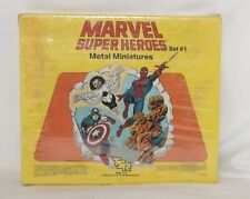 MARVEL SUPER HEROES METAL MINIATURES SET #1 TSR RARE 1984 Sealed picture