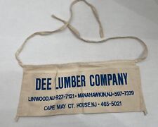Dee Lumber Co Manahawkin Linwood Cape May NJ Vintage Advertising Nail Apron picture