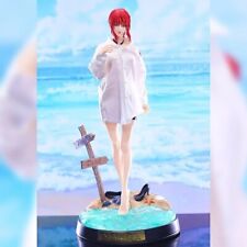 Anime Chainsaw Man Figure Makima Soft Chest Real Clothes Removed In Box Statue picture