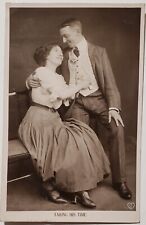 Romance Embracing Couple RPPC Man With Woman Taking His Time Postcard P28 picture