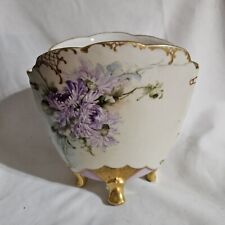 martial redon limoges Footed  Vase 1881-1896  Handpainted Porcelain France picture