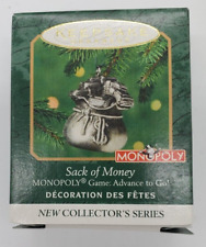 2000 Hallmark Miniature Ornament - Monopoly - Sack of Money - NIB picture