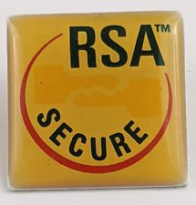 Vintage RSA Secure Pin | Tech, Computing, Cryptography, Advertising Collectibles picture