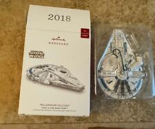 2018 Hallmark Ornament Millennium Falcon Solo: A Star Wars Story Magic Light NIB picture