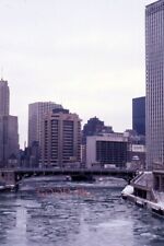 #DX84 -d Vintage 35mm Slide Photo- Buildings in Chicago Illinois - 1976 picture