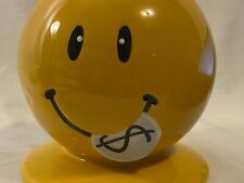 PT Pacific Trading Buy Happiness Yellow Smiley Face Ceramic Piggy Bank picture