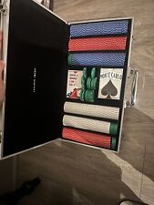 Sharper Image Tournament Class Poker Chip Set w/Dice and Carrying Case picture