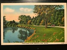 Vintage Postcard 1953 Greetings from Presque Isle Maine picture