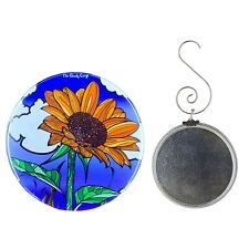 Psychedelic Sunflower Holiday Ornament Wildflower Art Gifts Collectible Decor picture