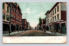 c1908 UDB Postcard Kingston NY New York Wall Street Downtown View picture