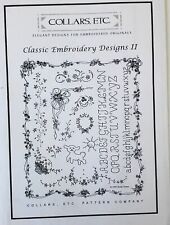 Collars Etc Pattern Company Classic Elegant Embroidery Designs II picture