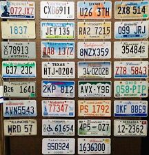 Large lot colorful of 30 old license plates - bulk - many states - low shipping picture