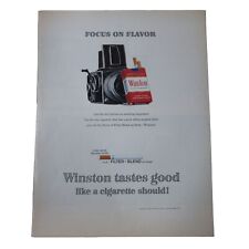 1963 Winston Cigarettes - Camera Focus On Flavor -  Vintage Print Ad picture