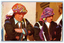 Guatemala Central America Postcard Indian Chiefs Chichicastenango 1960 picture