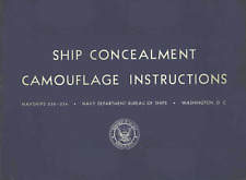 89 Page '53 NAVSHIPS 250-374 Ship Concealment Camouflage Instructions Book on CD picture