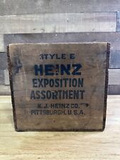 Vintage Heinz Exposition Assortment Wooden Crate No Lid Pittburgh PA picture