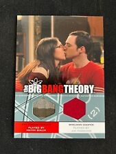 2012 Cryptozoic Big Bang Theory Amy & Sheldon DM-02 Dual Patch Card AA picture