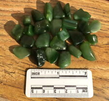 Quality Dark Green Jade Tumbled Stone Gemstone Crystal 50g Bulk Lot picture