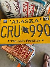 vintage alaska license plate picture