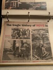 RARE Historical Newspaper Clippings - MOVE BOMBING OSAGE AVE 1985 picture