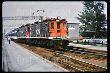 L DUPLICATE SLIDE - Canadain National CN 6724 Boxcab Electric Val Royal PQ 1974 picture