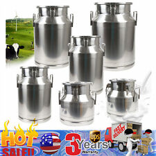 12L-60L Can Milk Wine Pail Bucket Milk Tote Jug W/ Sealed Lid Stainless Steel picture