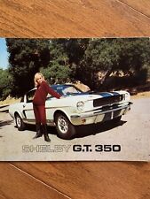 1966 Ford Mustang Shelby GT 350 Foldout Sales Brochure 66 picture