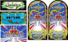 Galaga Arcade Game Side Art Kickplate 5pc Set Polycarbonate CPO Highest Quality picture