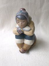 LLadro Figurine Collectible Eskimo Boy 9.5