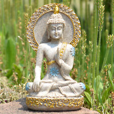 Thai Buddha Statue Home Decoration Resin Sandstone Yoga Meditation ZEN Sculpture picture