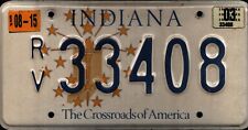 Vintage 2003 INDIANA RV License Plate - Crafting Birthday MANCAVE slf picture