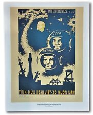 Vietnam Poster Propaganda Long Live Friendship Vietnam Soviet Union Space Flight picture