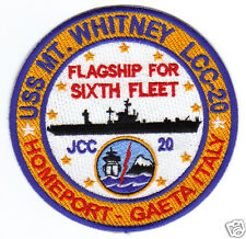 USS MT. WHITNEY PATCH, LLC-20, 6TH FLT FLAGSHIP, JCC-20, HOMEPORT GAETA ITALY  Y picture