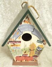 Decorative Country Store Wood Bird House Hanging Wood Hand-Painted Bird House picture