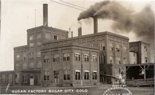 RPPC Sugar City Colorado Sugar Factory 1909 Real Photo Postcard picture