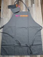 New Official DUNKIN DONUTS Uniform Apron Adjustable Adult S/M + Visor picture