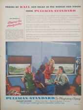 1946 Vintage Pullman Standard Print Ad.  Post world War 2, Go by train picture