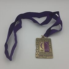 American Cancer Society Survivor Relay For Life Medal Pendant Necklace Lanyard picture