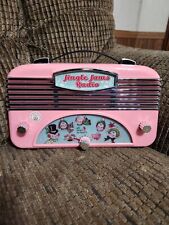 Mr Christmas Jingle Jams Radio Retro Look Baby Pink Lights Up Sounds picture