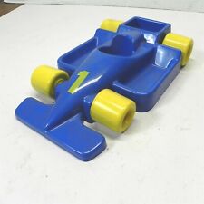 VINTAGE STARWARES 1987 ORDER SERVER  TRAY RACE CAR BLUE YELLOW USED RARE picture