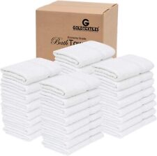 Economy Bath Towel 22x44 Bulk Pack 12, 24, 36,60,84,120 Hotel Spa Salon Towels picture
