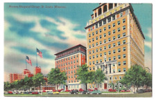 St. Louis Missouri c1940's Barnes Hospital Group, buildings, vintage car picture