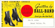 Gaiters by Ball-Band, Women's Shoes,  Early Advertising Ink Blotter picture