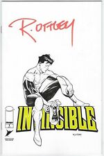 NYCC 2023 INVINCIBLE 1 B B&W SKETCH VARIANT NM HAND SIGNED by RYAN OTTLEY NY CON picture