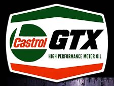 CASTROL GTX High Performance Motor Oil - Original Vintage Racing Decal/Sticker picture