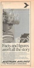Aua Austrian Airlines 1979 Advertising' Vintage Facts and Figures Aren'T All picture