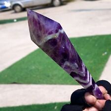 122gNatural Dream Amethyst Quartz Crystal Single End Magic Wand Targeted Therapy picture