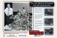 Gangsters Organized Crime PC Original 1999 Ad Authentic SIM Video Game Promo picture